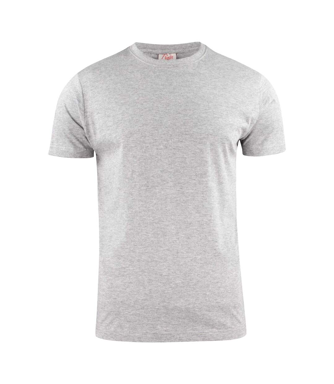 Unisex Adult Heavier Pro T-shirt Grey Melange Printer-1