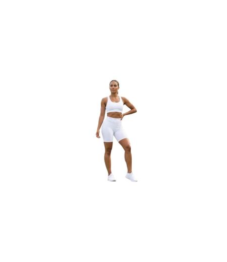 Womens/ladies Jersey Cycling Shorts White Missy Empire
