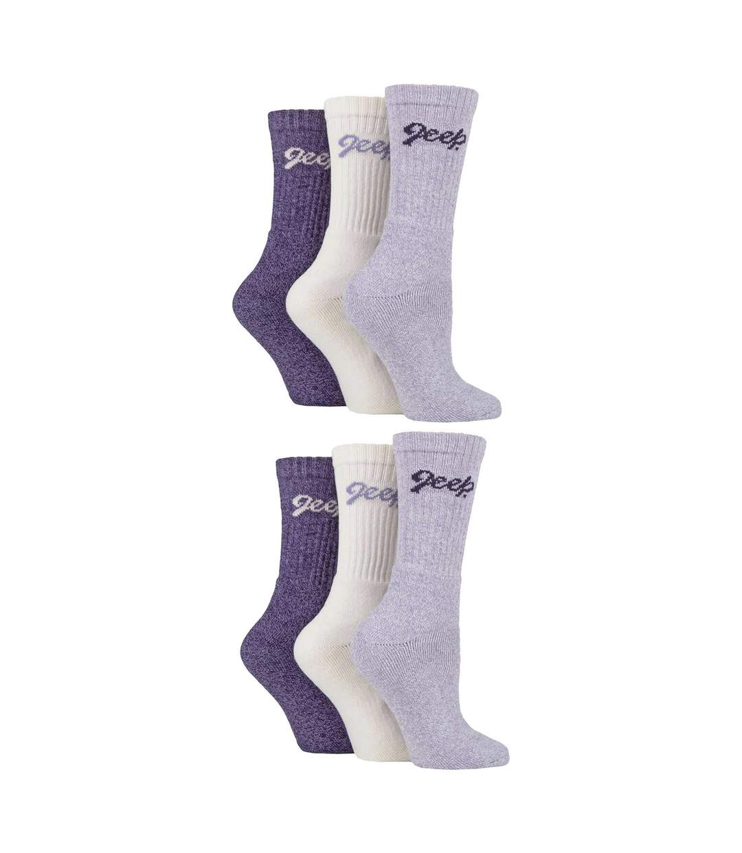 Ladies 6 Pack Hiking Boot Socks | Cotton Socks for the Outdoors-3