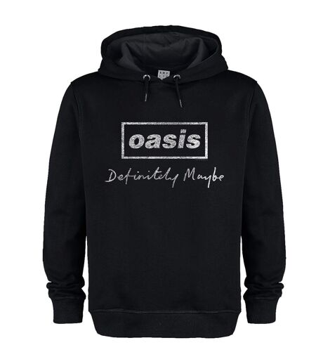 Unisex Adult Definitely Maybe Distressed Oasis Hoodie Black Amplified