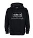 Unisex Adult Definitely Maybe Distressed Oasis Hoodie Black Amplified-1