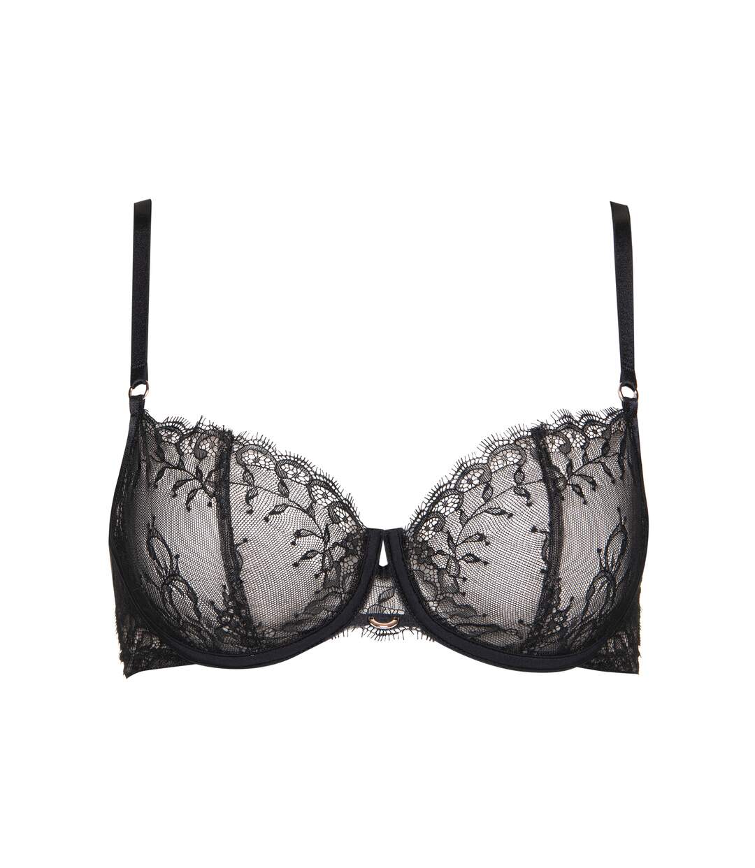 Soutien-gorge armaturé Rose noir Lisca