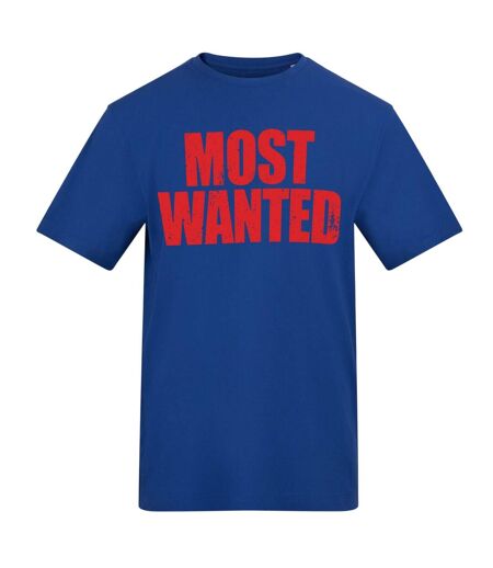 Unisex Adult Most Wanted T-shirt Blue AWD