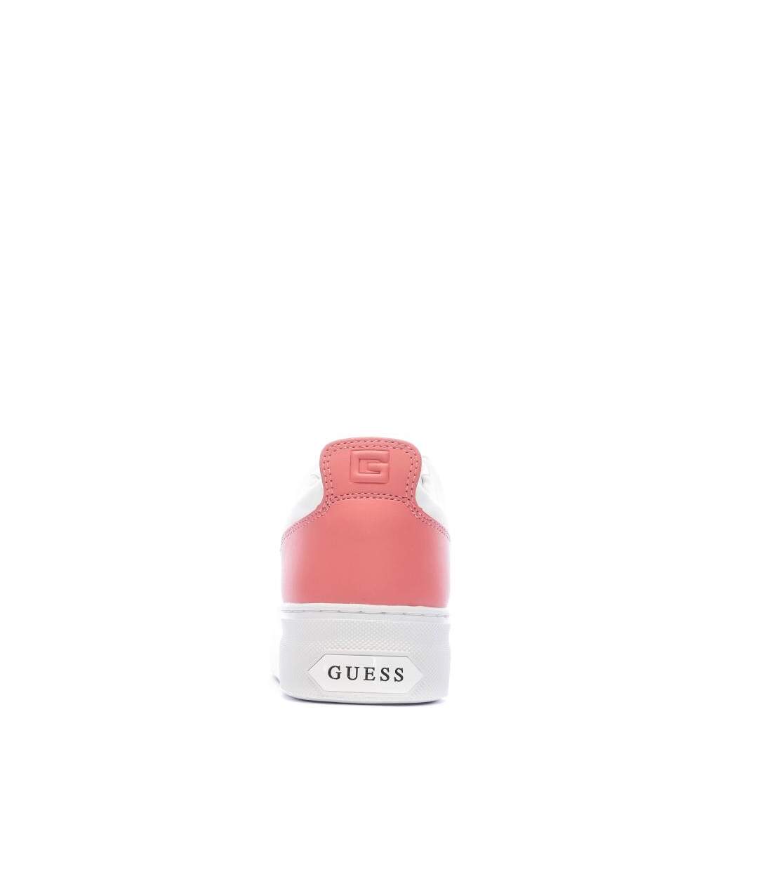 Baskets blanc/rose femme guess giaa5-3