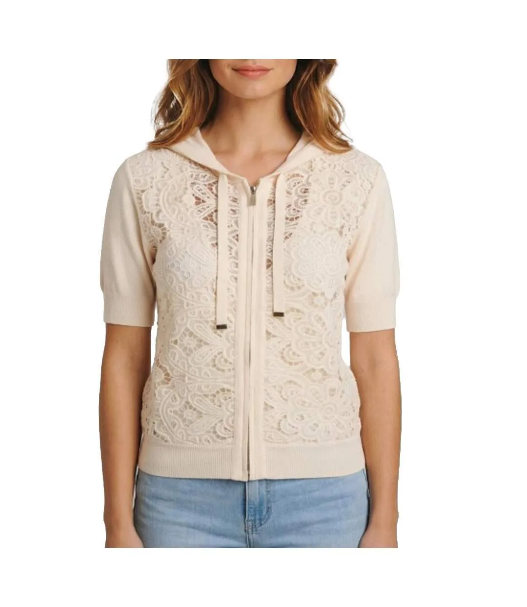 Gilet beige femme morgan mjivi-1