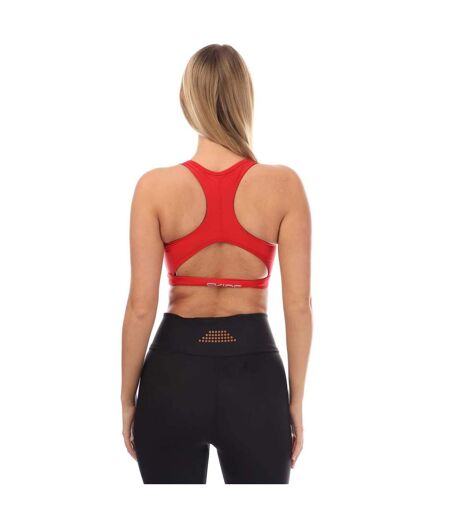 Womens/ladies Series-3 Active Sports Bra Red Skins
