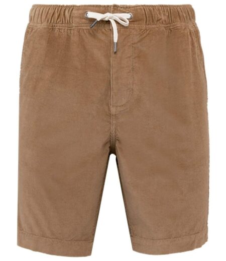 Short en velours côtelé - Homme - PATS742 - beige camel foncé