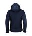 Womens/ladies Skeleton Soft Shell Jacket Dark Navy Printer-3