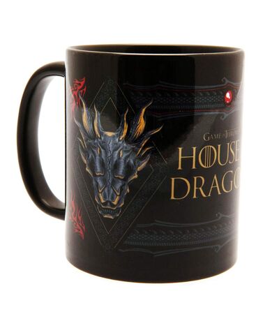 House Of The Dragon Ornate Mug (Black/Gold) (One Size) - UTTA9843