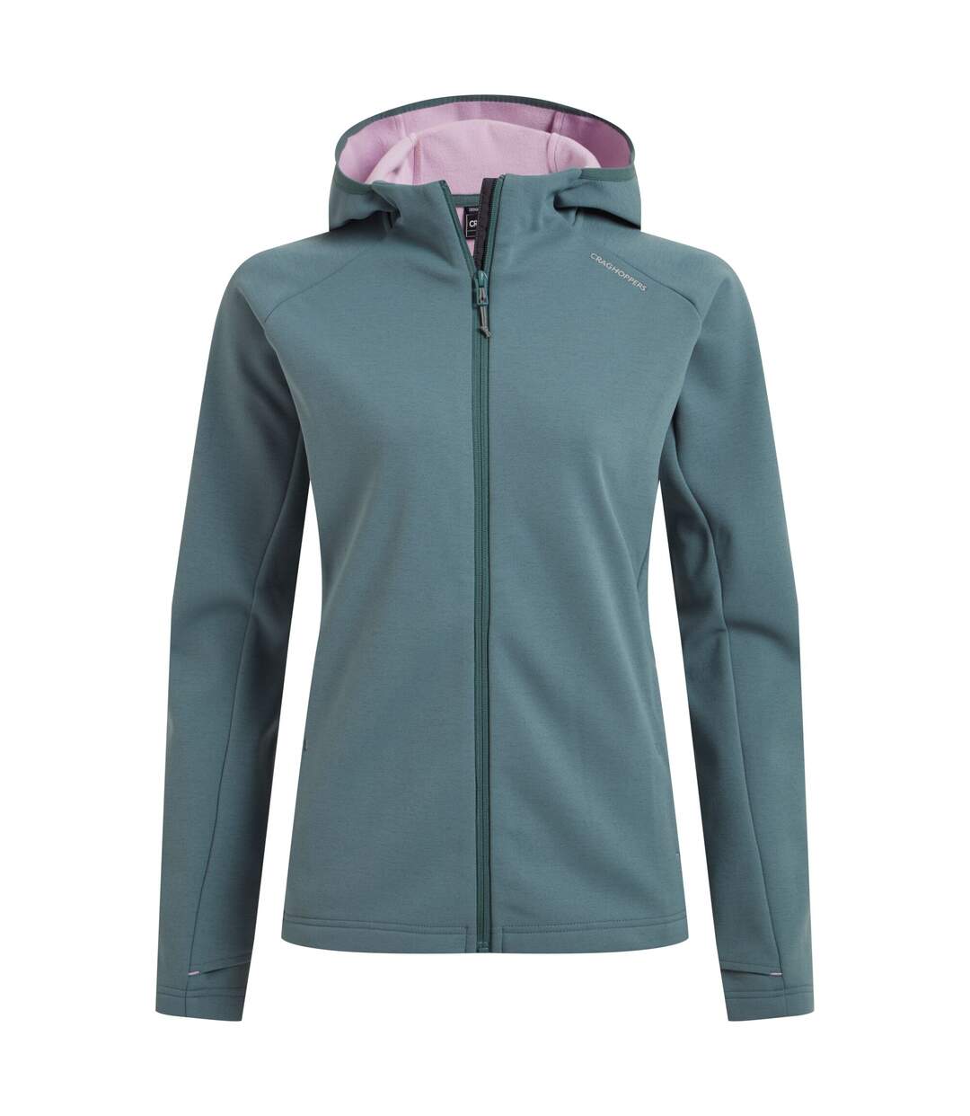 Veste à capuche dynamic pro femme bleu mer chiné Craghoppers-1