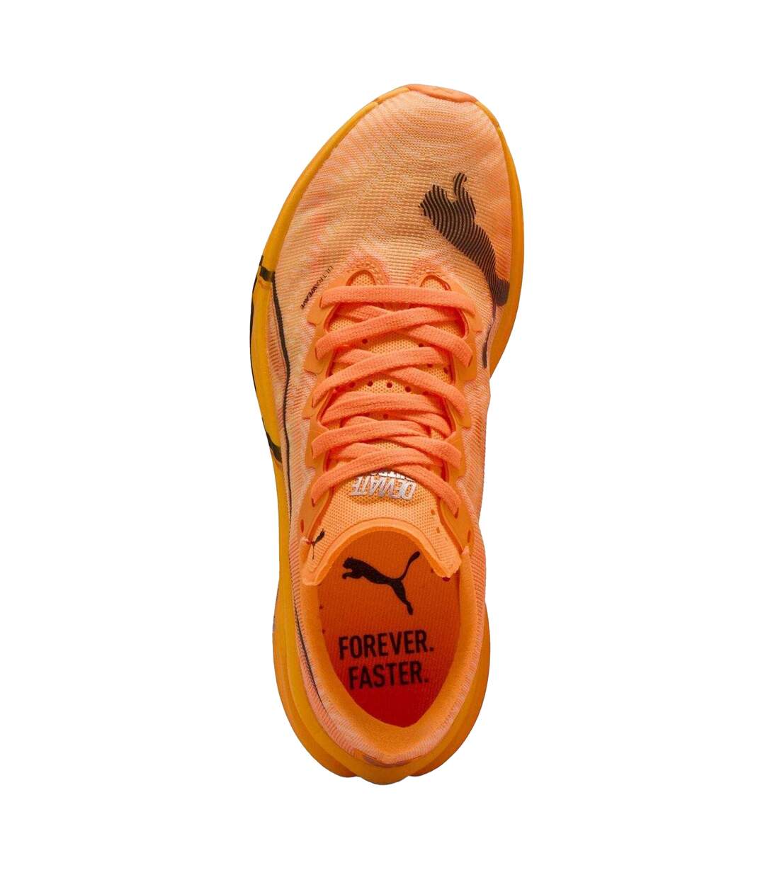Womens/ladies Deviate Nitro Elite 3 Shoes Fluro Orange Puma-3