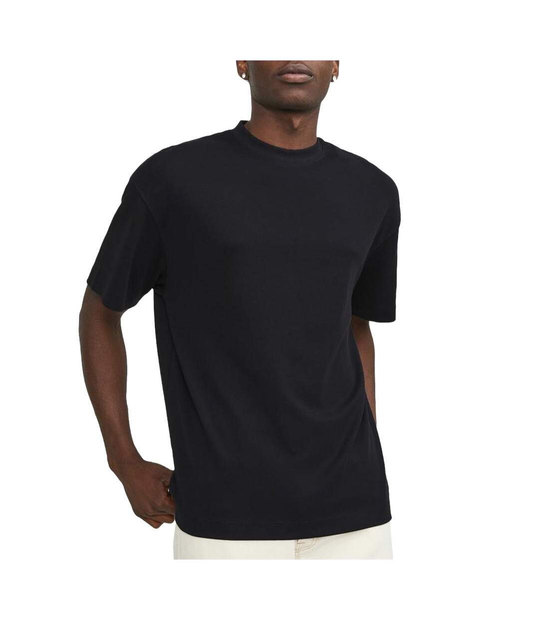 T-Shirt noir  homme jack & jones edge-1