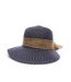Chapeau de soleil en paille bleu marine via lorenzo pan coupe ocean-2