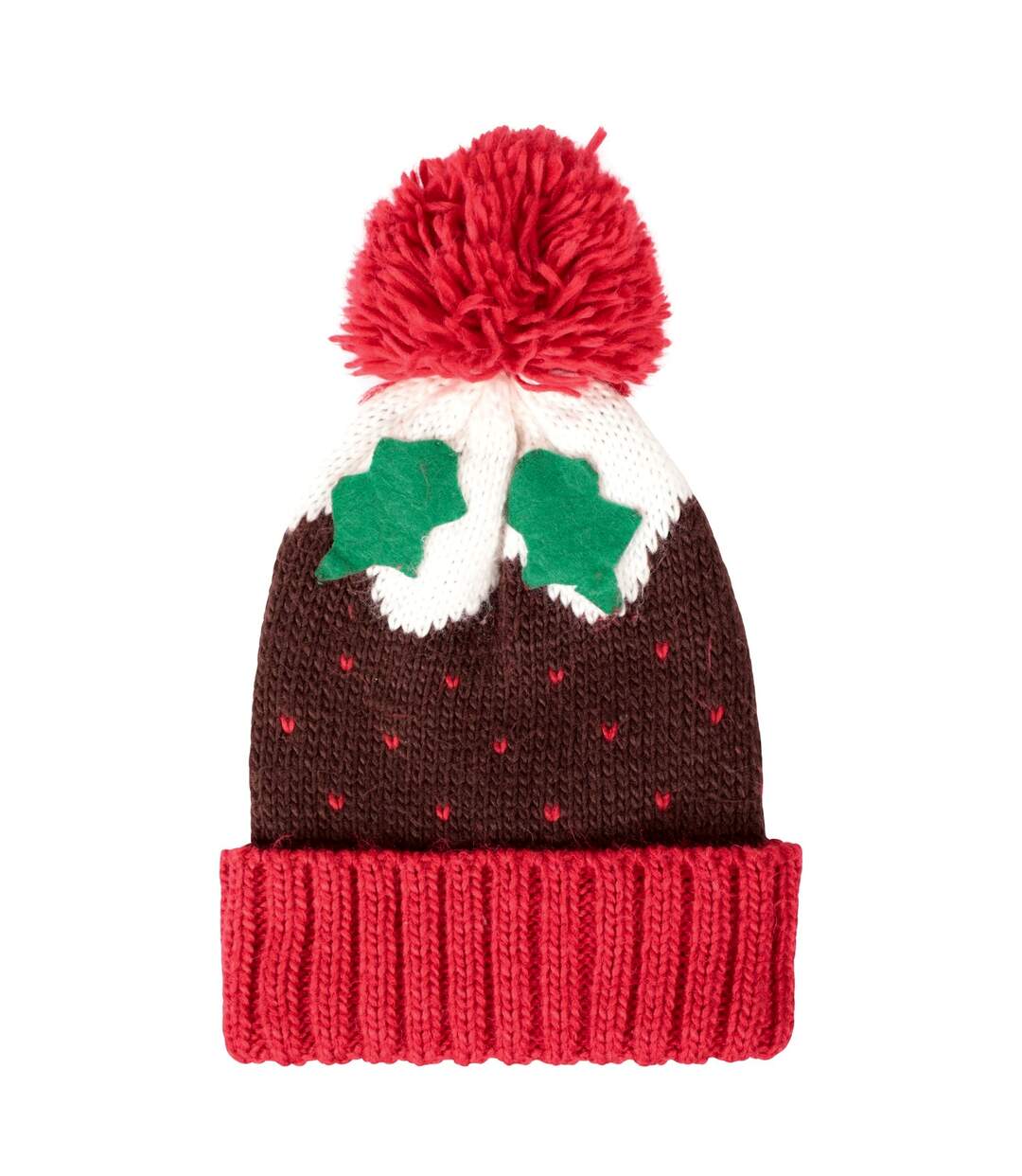 Christmas pudding beanie red/brown/white Mountain Warehouse-1