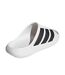 Mens Adilette Shower Rubber Sliders White Black Adidas-2