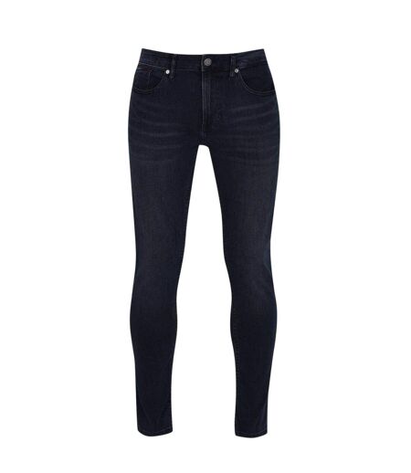 Mens Austin Tapered Leg Slim Jeans Black Tommy Jeans