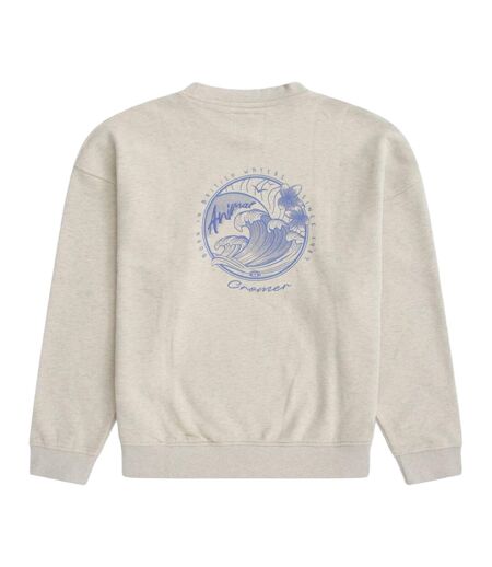 Womens/ladies Dakota Cromer Sweatshirt Beige Animal