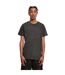T-shirt Motif/style Délavé À L'acide Homme Noir Build Your Brand-1