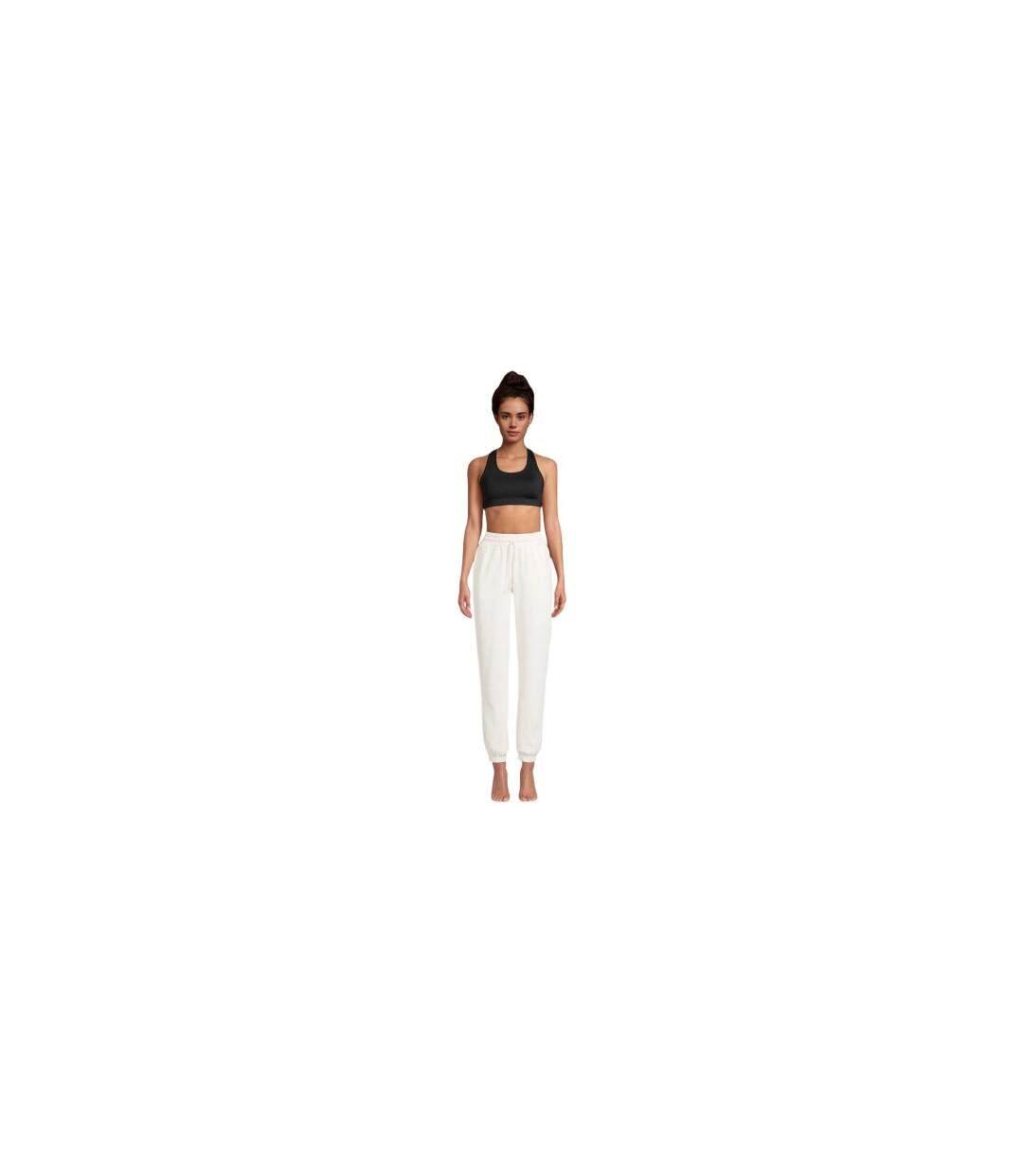 Pantalon De Jogging Femme Blanc Cassé Casall-1