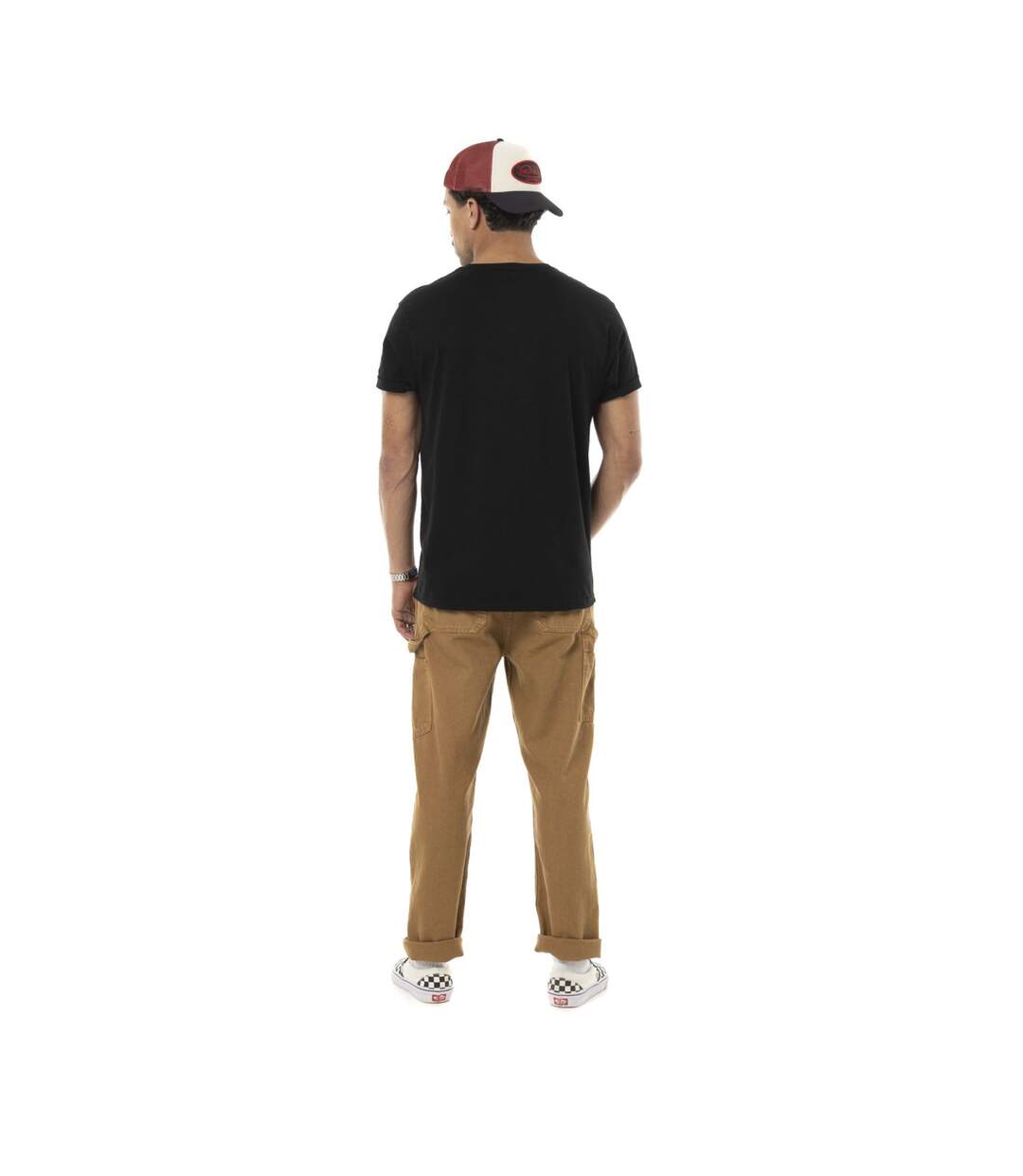 T-shirt homme regular en coton 170gr print devant Flame Vondutch-5