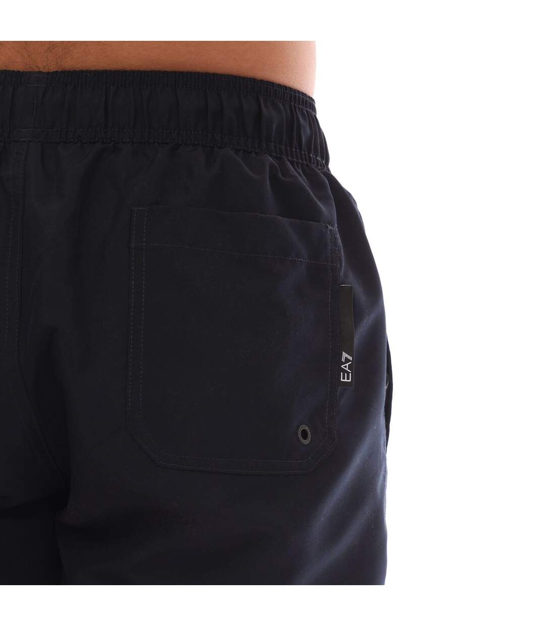 Mens Logo Taped Swim Shorts Navy Emporio Armani-4