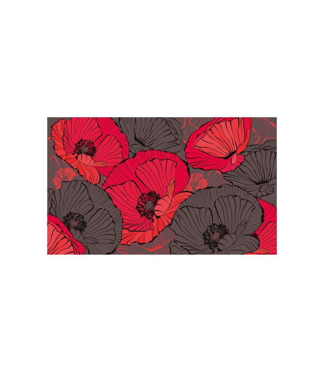 Papier Peint Coquelicots Plissés 270x450cm-2
