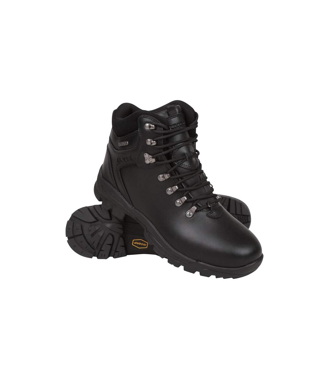 Mens Latitude Ii Extreme Leather Waterproof Walking Boots Black Mountain Warehouse-1