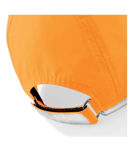 Beechfield Enhanced-viz / Hi Vis Baseball Cap / Headwear (Pack of 2) (Fluorescent Orange) - UTRW6764