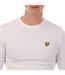 T-shirt Manches Longues Style Uni Homme Blanc Lyle & Scott-4