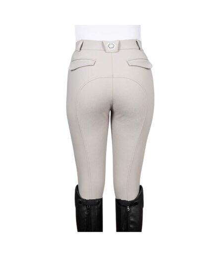 Womens/ladies Carham Sparkle Breeches Pearl Grey Coldstream
