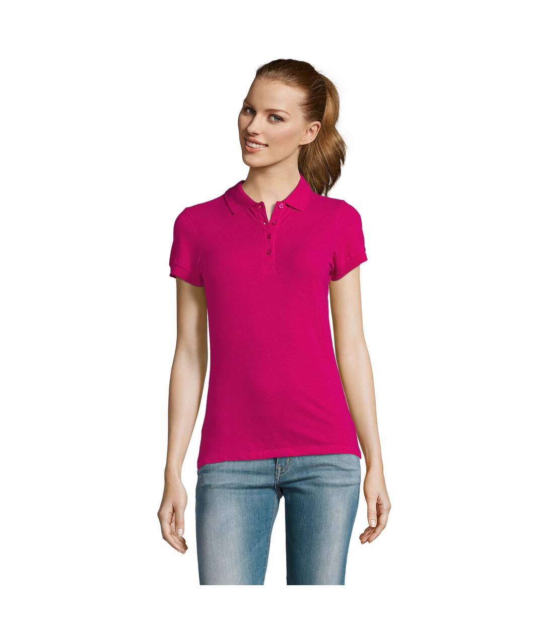 Polo Passion Femme Fuchsia SOLS-2
