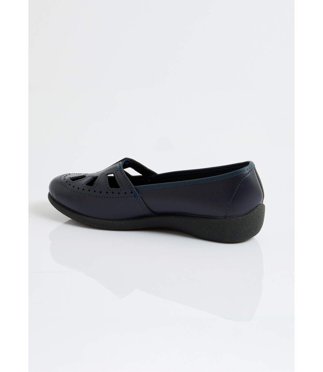 Mocassins cuir largeur confort élastiqué-2