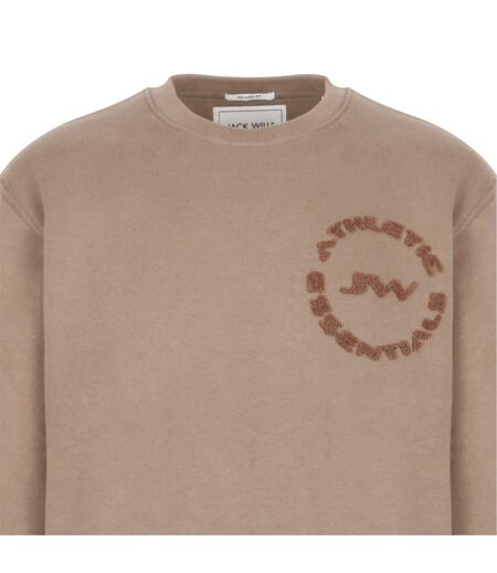 Mens Bouclé Sweatshirt Fawn Jack Wills