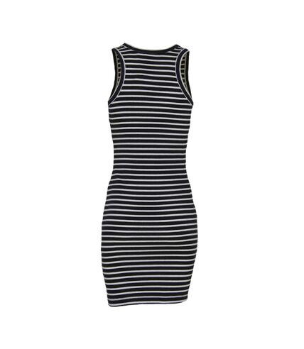 Brave Soul Womens/Ladies Sleeveless Striped Mini Dress (Black) - UTUT1707