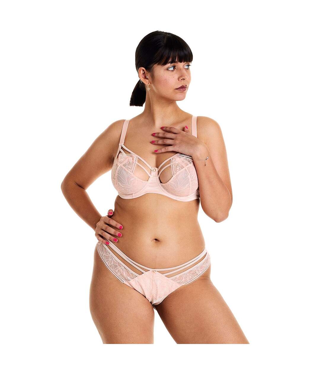 Soutien-gorge à armatures grand maintien poudre Diabolique