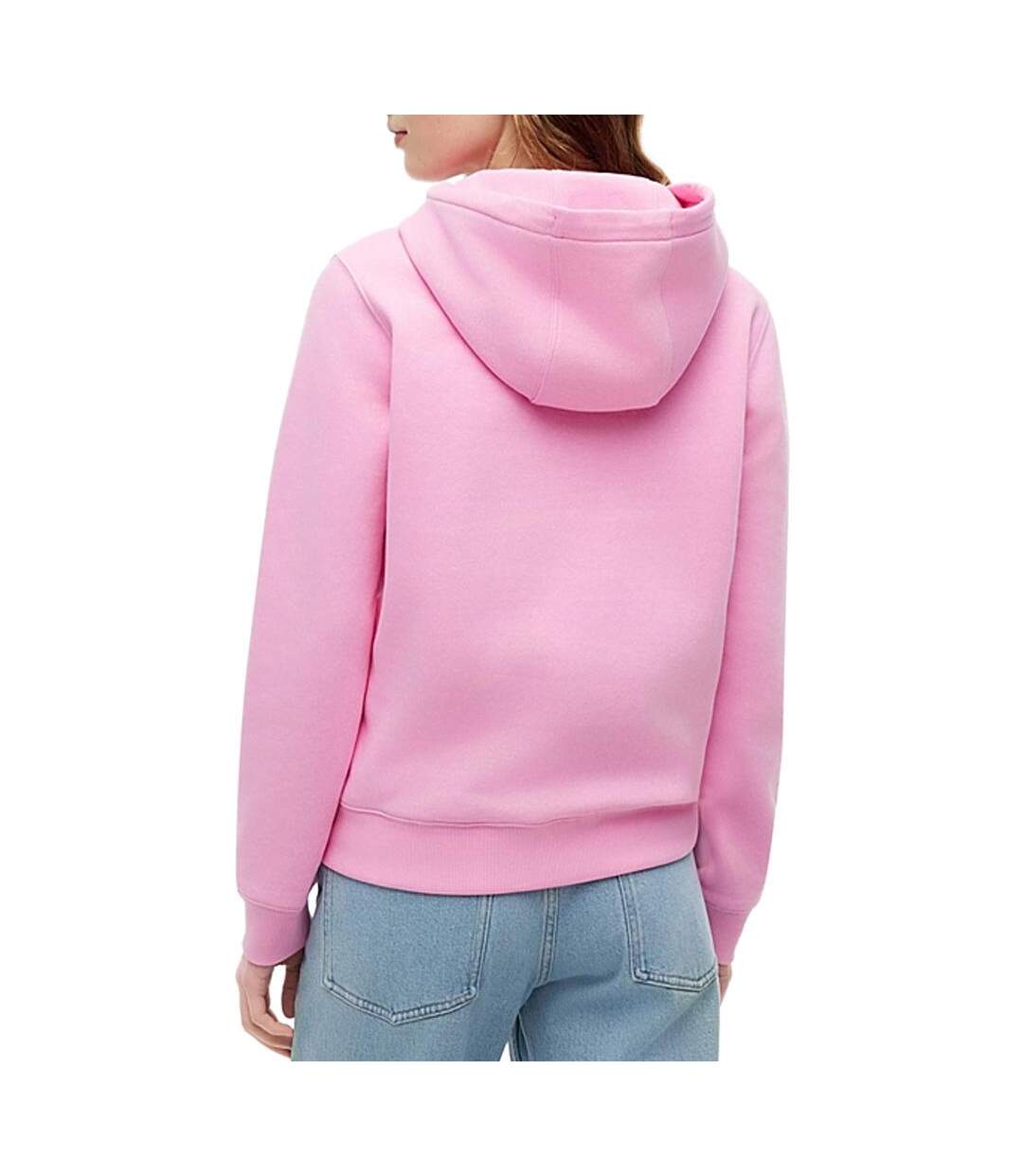 Sweat à capuche rose vif femme tommy hilfiger flag-2