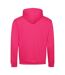 Sweat À Capuche Varsity Adulte Rose Vif Bleu Marine Français Awdis-2