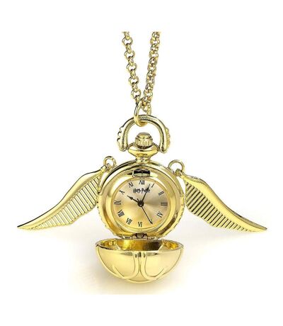 Harry Potter Golden Snitch Necklace (Gold) (One Size) - UTTA7134