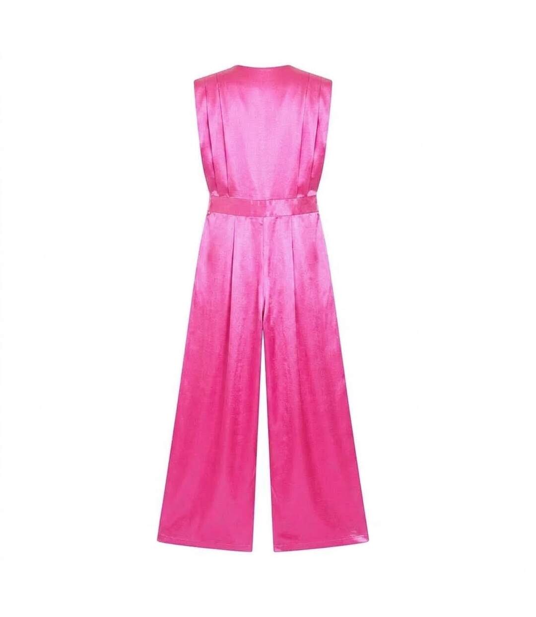 Combinaison Sans Manches Femme Rose Missy Empire-3