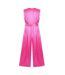 Combinaison Sans Manches Femme Rose Missy Empire-3