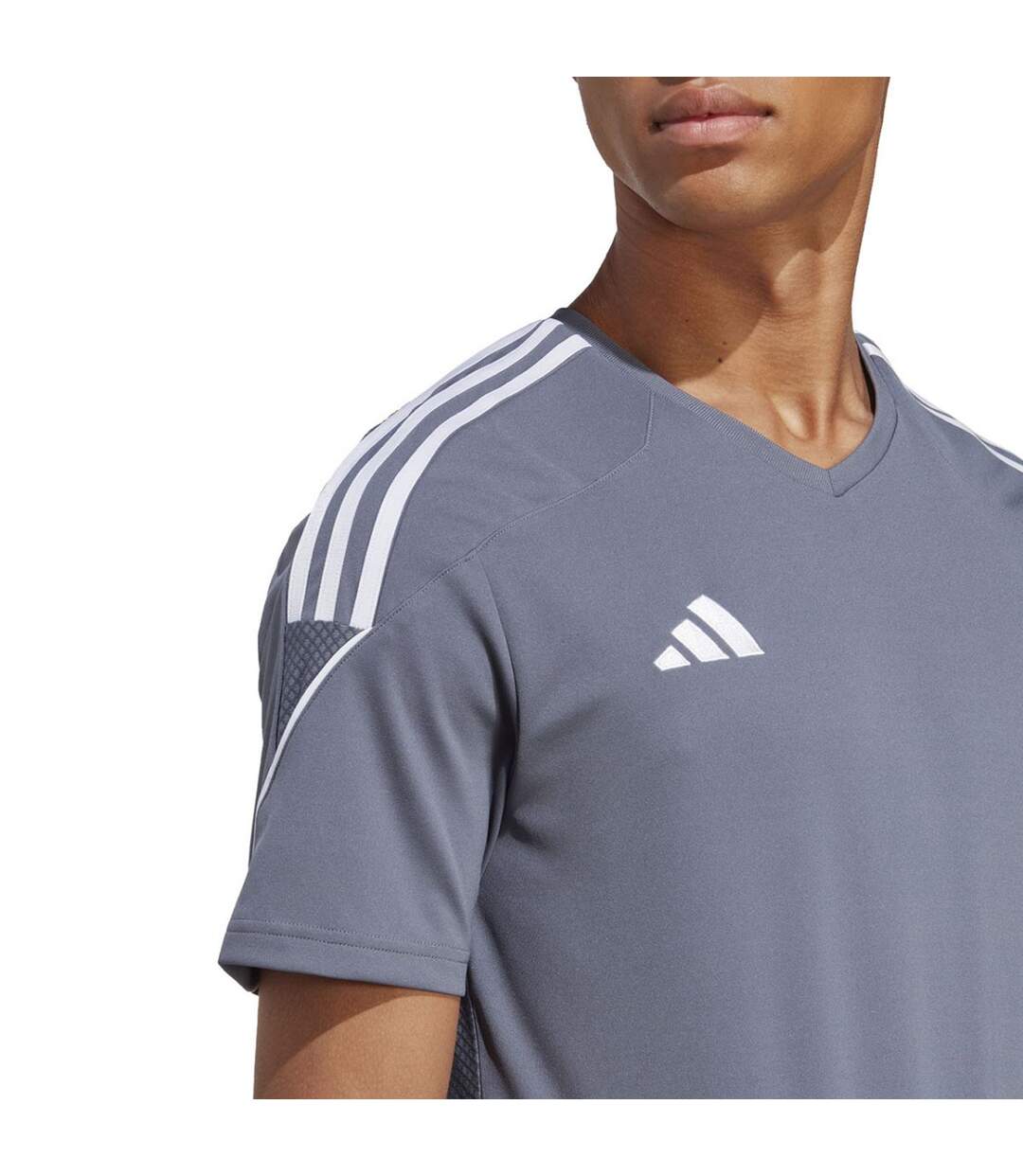 Maillot Tiro League Homme Gris Adidas-4