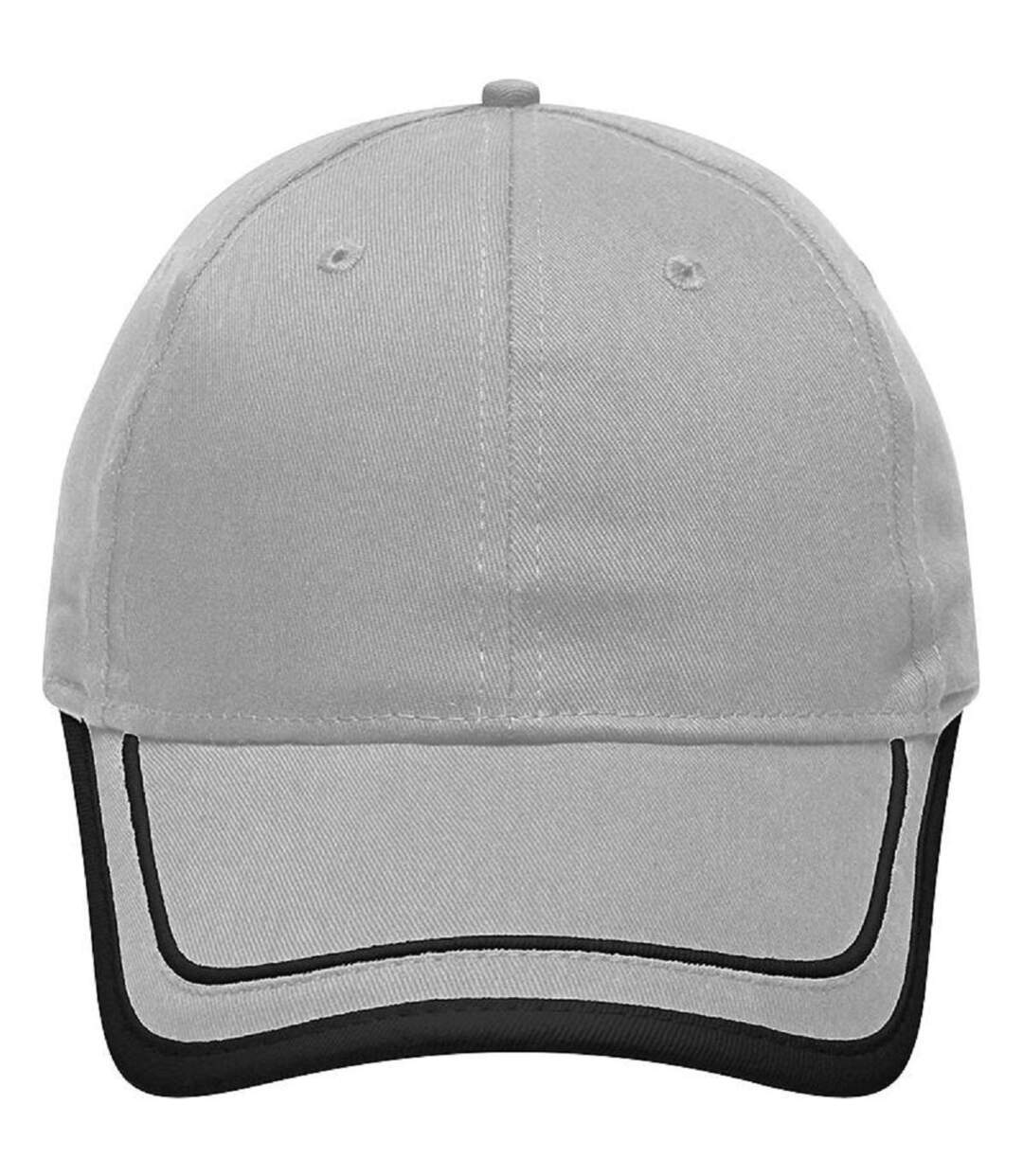 Casquette 6 panneaux coton brossé - MB6501 - gris-1