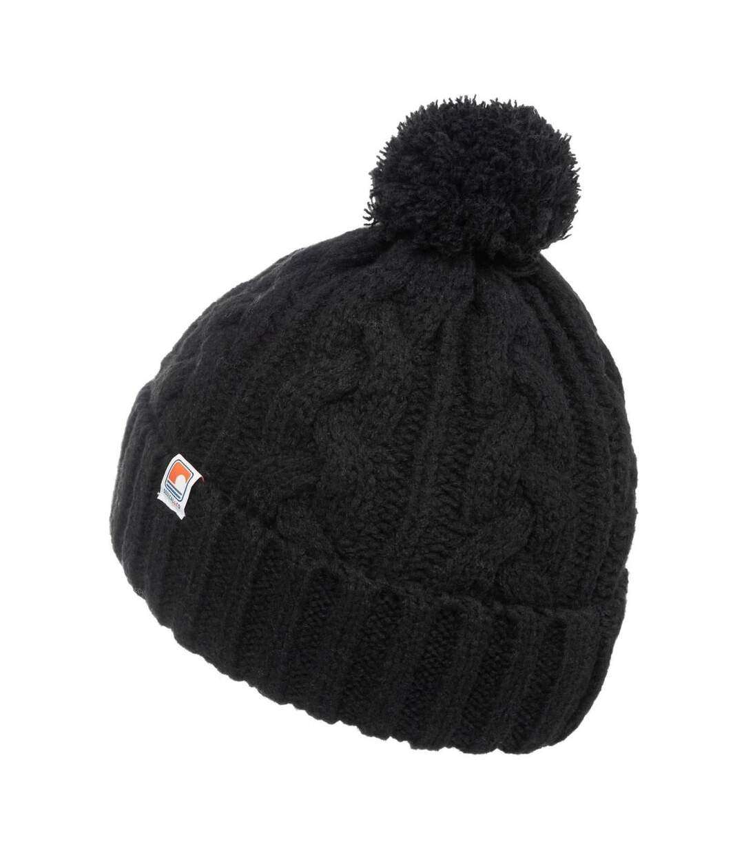 Bonnet À Pompon Motif/style Logo Adulte Noir TOG24-3