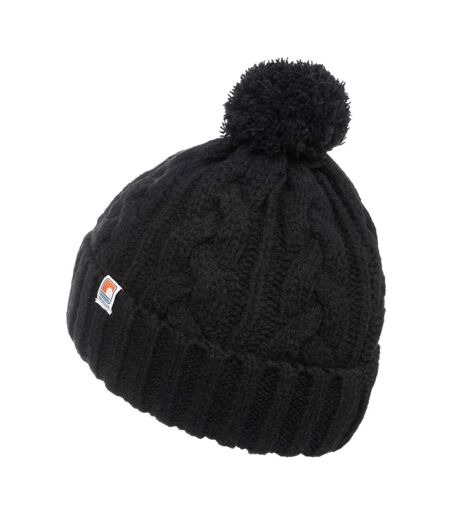 Bonnet À Pompon Motif/style Logo Adulte Noir TOG24