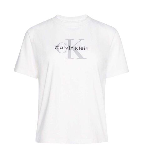 T-shirt Motif/style Monochrome Hero Femme Blanc Calvin Klein