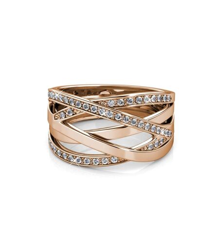 Bague Criss Cross - Cristal d'Autriche