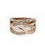 Bague Criss Cross - Cristal d'Autriche