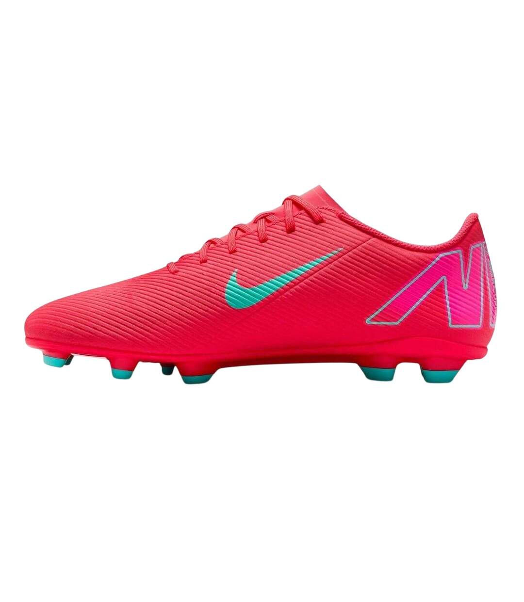 Unisex Adult Mercurial Firm Ground Football Boots Red Green Nike-3