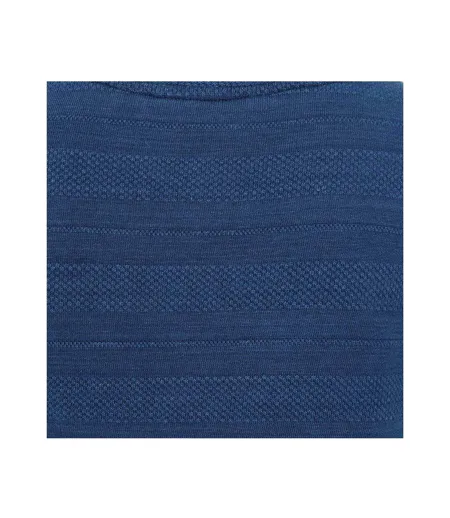 Womens/ladies Textured T-shirt Indigo Lazy Jacks