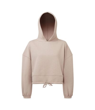 Sweat À Capuche Femme Beige Gris TriDri